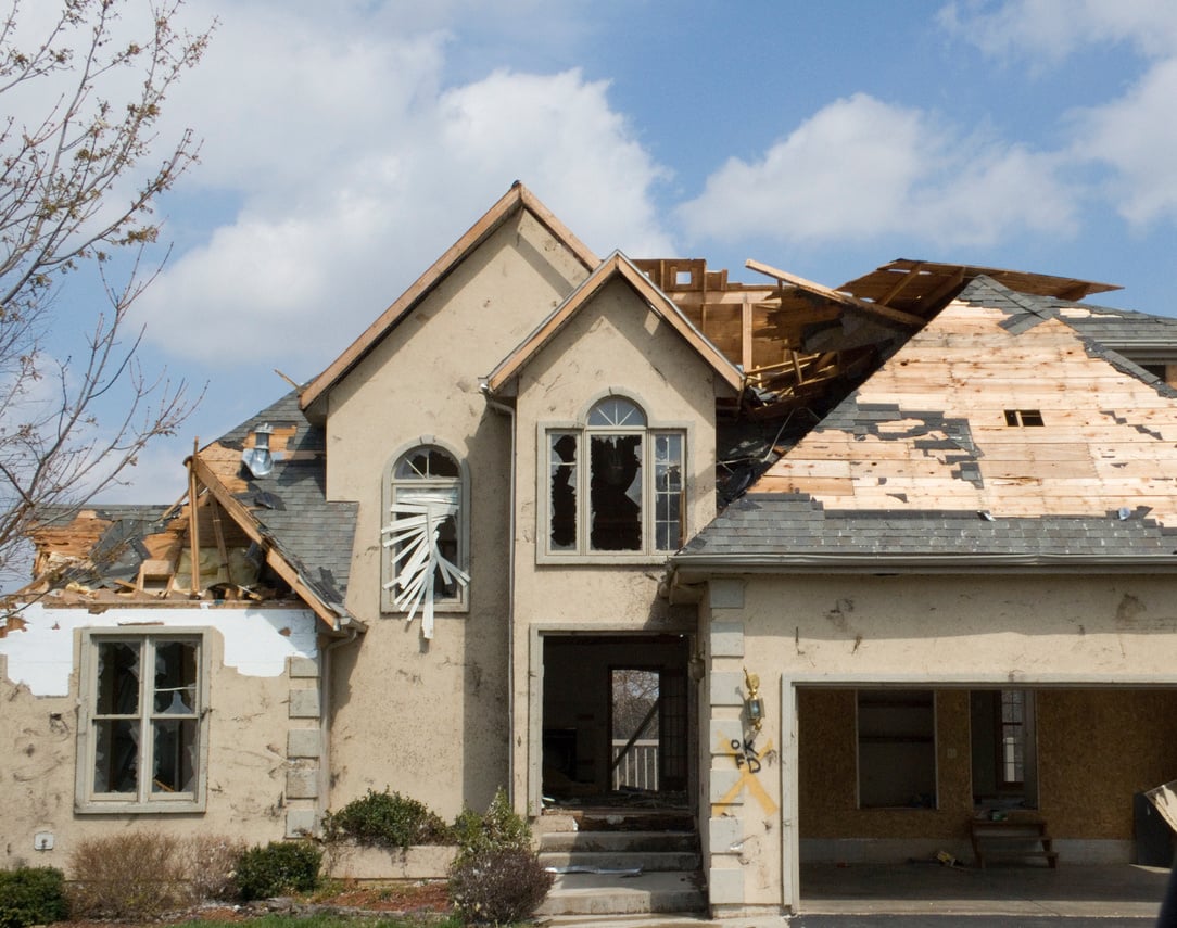 Tornado Damage Stucco-Missouri